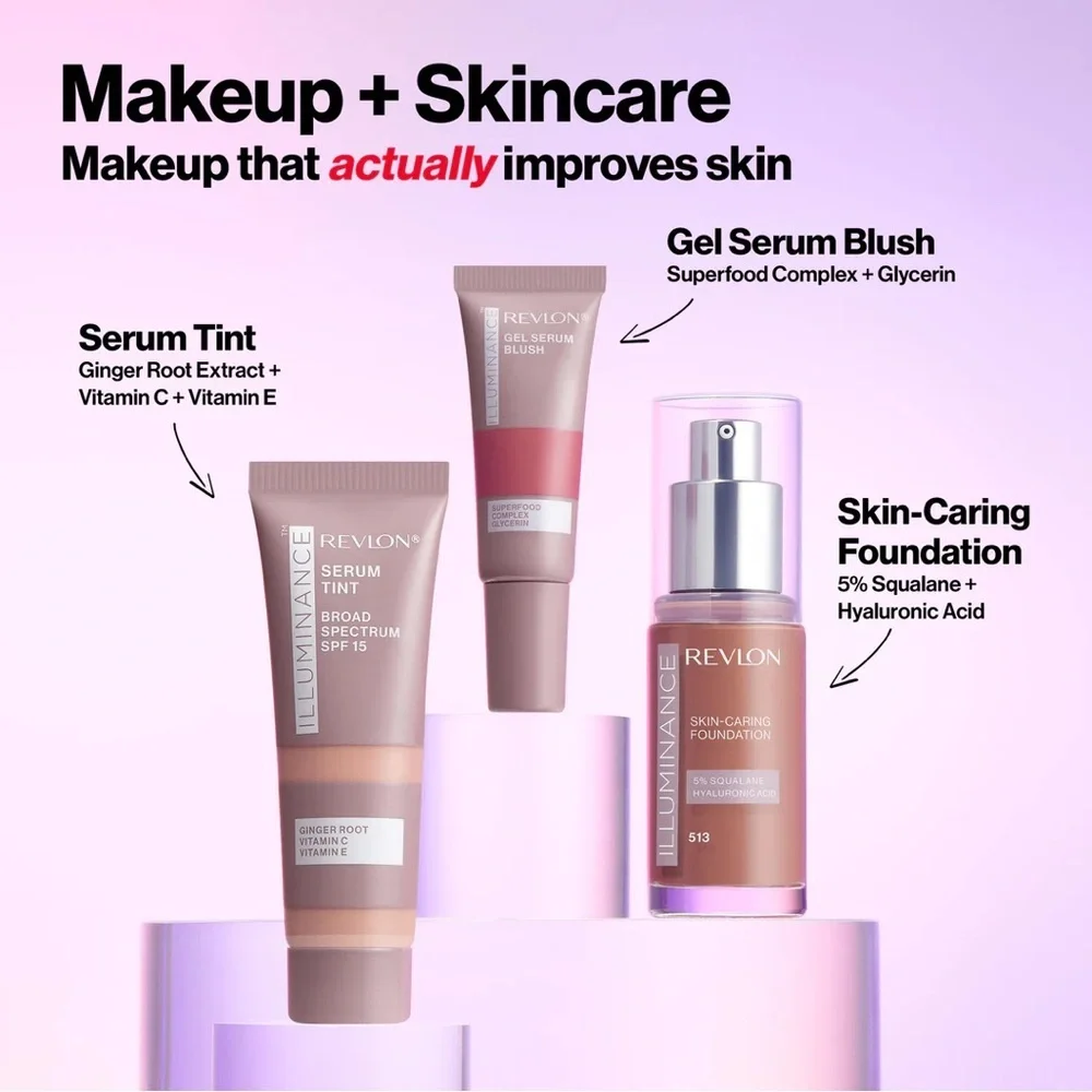3/$12 Revlon 117 Light Beige Illuminance Serum Tint .94oz